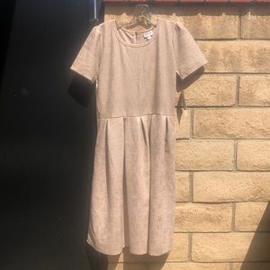 New LuLARoe Elegant Amelia XL Tan w/Gold Sparkles